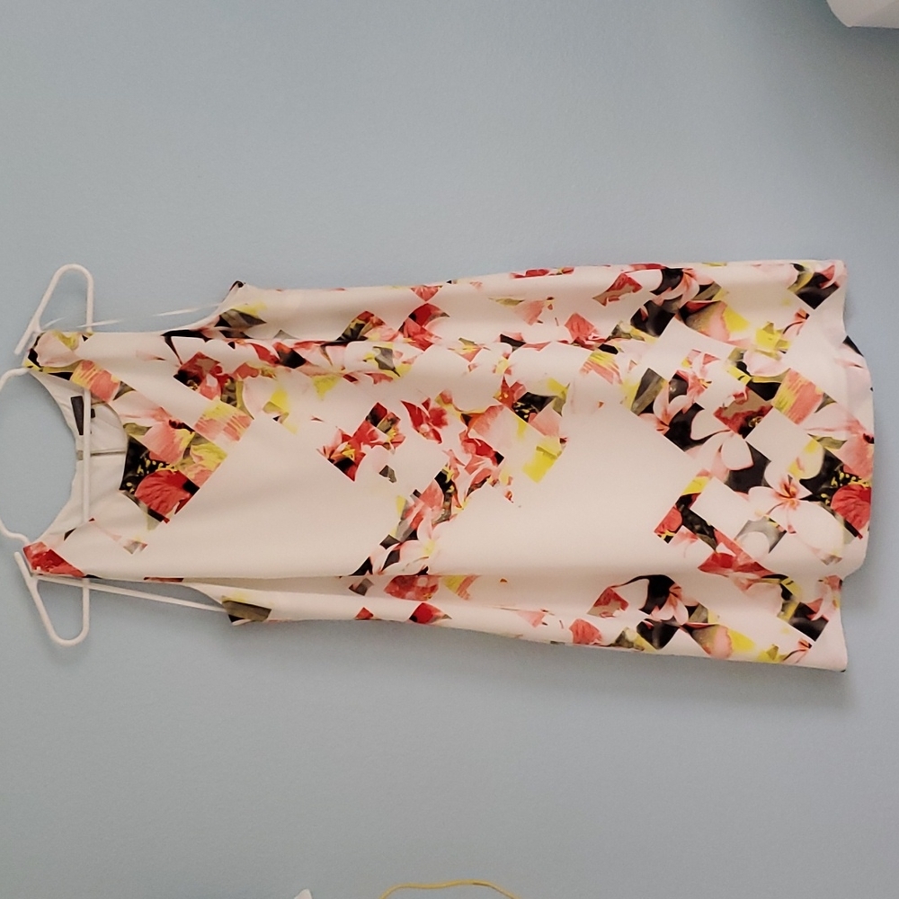 Vince Camuto Floral Shift Dress sz 10